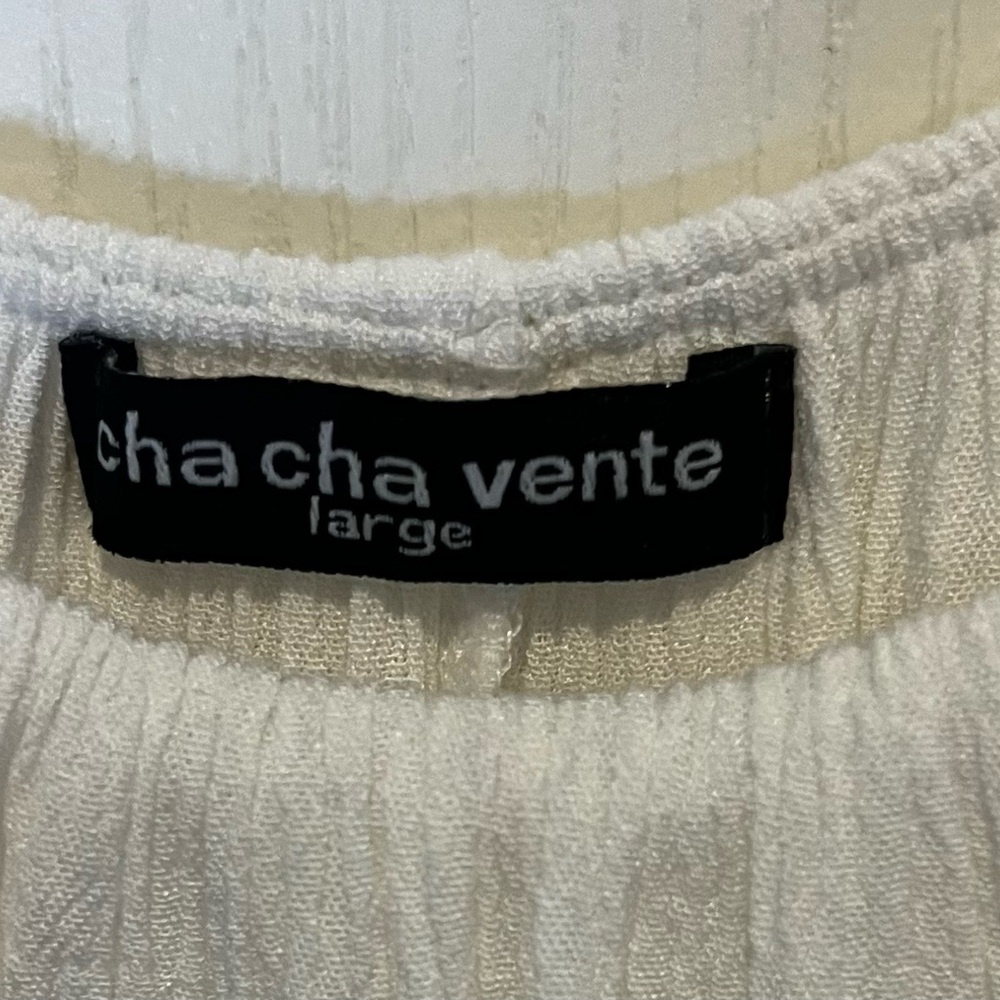 White Ruffled Top - Picture 2 of 3